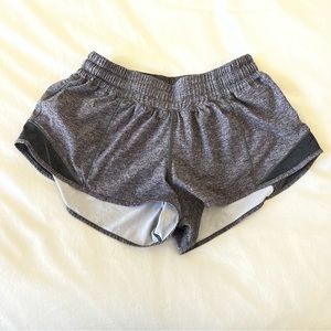 Lululemon Hotty Hot Shorts Lined 2.5 - Heather Gray - Size 6